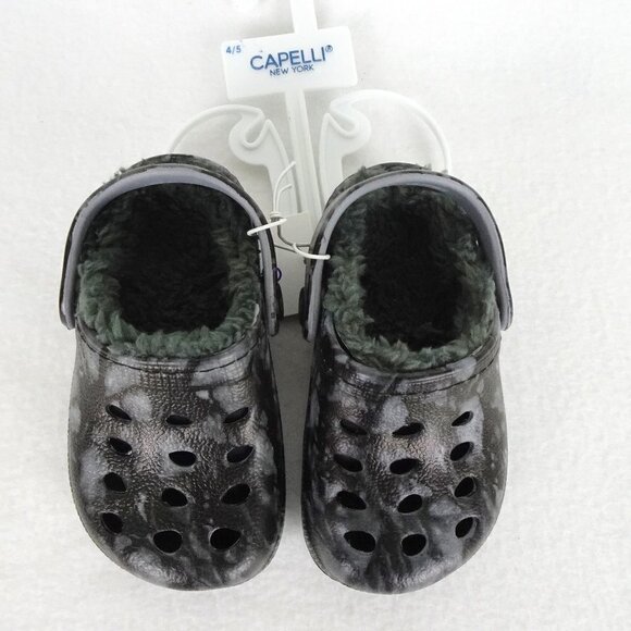 Capelli Camo Shoe Clog Muck Slip On Gray Lined Size 4 -5 Boys - Picture 1 of 9